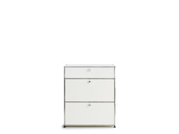 USM Sideboard 1-fach breit, 2 Klapptüren, 1 Schub | reinweiß