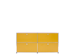 USM Sideboard 2-fach breit, 4 Klapptüren | goldgelb