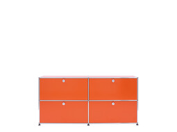 USM Sideboard 2-fach breit, 4 Klapptüren | reinorange