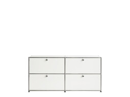 USM Sideboard 2-fach breit, 4 Klapptüren | reinweiß