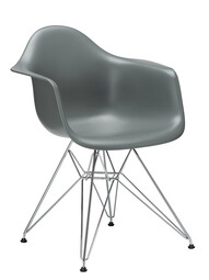 Stuhl Eames Plastic Armchair DAR RE ungepolstert | granitgrau Stuhl Eames Plastic Armchair DAR RE ungepolstert | granitgrau