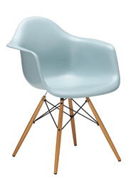 Stuhl Eames Plastic Armchair DAW RE Ahorn, natur | eisgrau