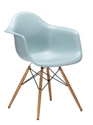 Stuhl Eames Plastic Armchair DAW RE Esche, eichefarbig | eisgrau