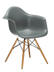 Stuhl Eames Plastic Armchair DAW RE Ahorn, natur | granitgrau Stuhl Eames Plastic Armchair DAW RE Ahorn, natur | granitgrau