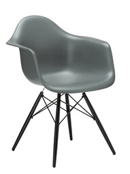 Stuhl Eames Plastic Armchair DAW RE Ahorn, schwarz | granitgrau Stuhl Eames Plastic Armchair DAW RE Ahorn, schwarz | granitgrau