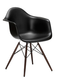 Stuhl Eames Plastic Armchair DAW RE Ahorn, nussbaumfarbig | tiefschwarz Stuhl Eames Plastic Armchair DAW RE Ahorn, nussbaumfarbig | tiefschwarz