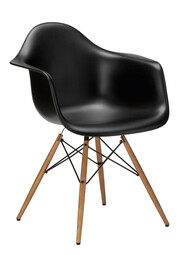 Stuhl Eames Plastic Armchair DAW RE Esche, eichefarbig | tiefschwarz Stuhl Eames Plastic Armchair DAW RE Esche, eichefarbig | tiefschwarz