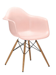 Stuhl Eames Plastic Armchair DAW RE Esche, eichefarbig | zartrosé