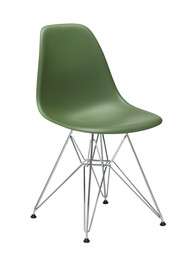 Stuhl Eames Plastic Side Chair DSR RE ungepolstert | forest Stuhl Eames Plastic Side Chair DSR RE ungepolstert | forest