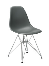 Stuhl Eames Plastic Side Chair DSR RE ungepolstert | granitgrau Stuhl Eames Plastic Side Chair DSR RE ungepolstert | granitgrau