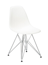 Stuhl Eames Plastic Side Chair DSR ungepolstert | weiß