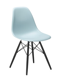 Stuhl Eames Plastic Side Chair DSW Ahorn, schwarz | eisgrau