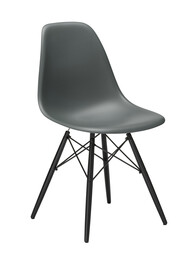 Stuhl Eames Plastic Side Chair DSW RE Ahorn, schwarz | granitgrau Stuhl Eames Plastic Side Chair DSW RE Ahorn, schwarz | granitgrau