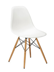 Stuhl Eames Plastic Side Chair DSW Ahorn, natur | weiß