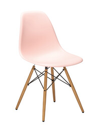 Stuhl Eames Plastic Side Chair DSW RE Esche, eichefarbig | zartrosé Stuhl Eames Plastic Side Chair DSW RE Esche, eichefarbig | zartrosé