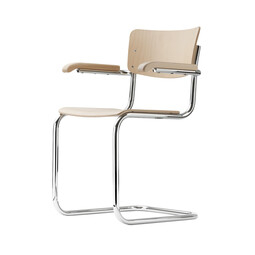 Thonet Armlehnstuhl S43F S43F mit Armlehnen | Buche natur Thonet Armlehnstuhl S43F S43F mit Armlehnen | Buche natur