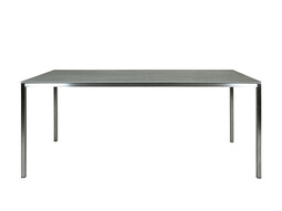 Tisch Delgado 180 cm | Edelstahl/Keramik, grau