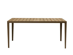 Tisch Laren 160 x 90 cm | kaffeebraun/Teak, natur