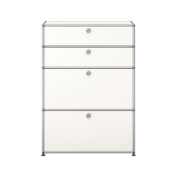USM Haller Highboard 1-fach breit, 2 Schübe, 2 Klapptüren x | reinweiß USM Haller Highboard 1-fach breit, 2 Schübe, 2 Klapptüren x | reinweiß