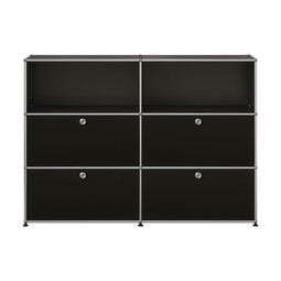 USM Haller Highboard 2-fach breit, 2 Fächer, 4 Klapptüren USM Haller Highboard 2-fach breit, 2 Fächer, 4 Klapptüren