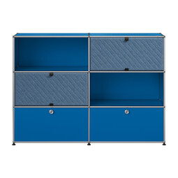 USM Haller Highboard M66 x | enzianblau / blau