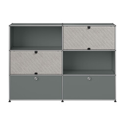 USM Haller Highboard M66 x | mittelgrau / grau