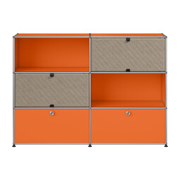 USM Haller Highboard M66 x | reinorange / taupe