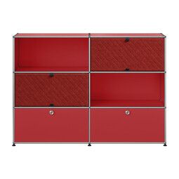 USM Haller Highboard M66 x | USM rubinrot / rot