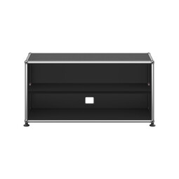 USM Haller Lowboard 1-fach breit, offen x | graphitschwarz USM Haller Lowboard 1-fach breit, offen x | graphitschwarz