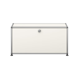 Etagère USM Haller, largeur 78 cm, 1 étage, 1 porte abattante x | blanc pur Etagère USM Haller, largeur 78 cm, 1 étage, 1 porte abattante x | blanc pur