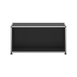 Etagère USM Haller, largeur 78 cm, 1 étage, ouvert x | noir graphite Etagère USM Haller, largeur 78 cm, 1 étage, ouvert x | noir graphite