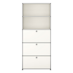 USM Haller Regal 5-fach hoch, Breite 78 cm, 3 Klapptüren USM Haller Regal 5-fach hoch, Breite 78 cm, 3 Klapptüren