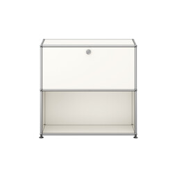 USM Haller Regal 2-fach hoch, Breite 78 cm, 1 Klapptür oben USM Haller Regal 2-fach hoch, Breite 78 cm, 1 Klapptür oben