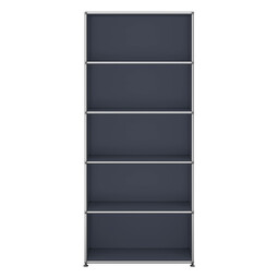 Etagère USM Haller, largeur 78 cm, 5 étages, ouvert x | gris anthracite Etagère USM Haller, largeur 78 cm, 5 étages, ouvert x | gris anthracite