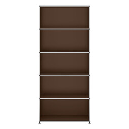 Etagère USM Haller, largeur 78 cm, 5 étages, ouvert x | marron foncé Etagère USM Haller, largeur 78 cm, 5 étages, ouvert x | marron foncé