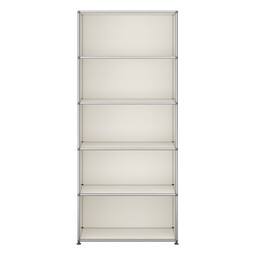 USM Haller Regal 5-fach hoch, Breite 78 cm, offen x | reinweiß USM Haller Regal 5-fach hoch, Breite 78 cm, offen x | reinweiß