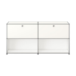 USM Haller Sideboard 2-fach breit, 2 Klapptüren oben x | reinweiß USM Haller Sideboard 2-fach breit, 2 Klapptüren oben x | reinweiß