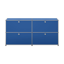 USM Haller Sideboard 2-fach breit, 4 Klapptüren x | enzianblau USM Haller Sideboard 2-fach breit, 4 Klapptüren x | enzianblau