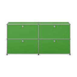USM Haller Sideboard 2-fach breit, 4 Klapptüren x | grün USM Haller Sideboard 2-fach breit, 4 Klapptüren x | grün