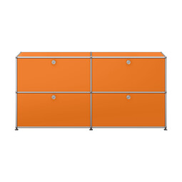USM Haller Sideboard 2-fach breit, 4 Klapptüren x | reinorange USM Haller Sideboard 2-fach breit, 4 Klapptüren x | reinorange