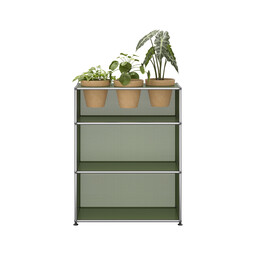 USM Haller Sideboard M56 x | olivgrün / terrakotta