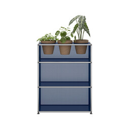 USM Haller Sideboard M56 x | stahlblau / basalt