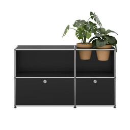 USM Haller Sideboard M57 x | graphitschwarz / terrakotta
