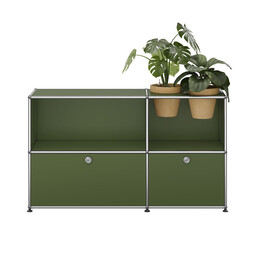 USM Haller Sideboard M57 x | olivgrün / terrakotta