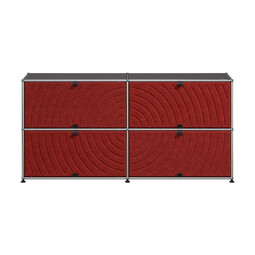 USM Haller Sideboard M68 x | anthrazitgrau / rot