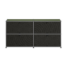 USM Haller Sideboard M68 x | olivgrün / dunkelgrau