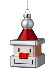 Pendentif pour sapin de Noël Père Noël Santa Cube 