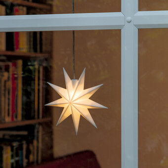 LED-Leuchtstern mit Batteriefach Stern 
