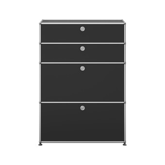 USM Haller Highboard 1-fach breit, 2 Schübe, 2 Klapptüren 