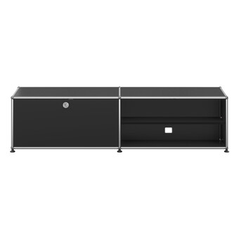 USM Haller Lowboard 2-fach breit, Ausziehtür, offen 